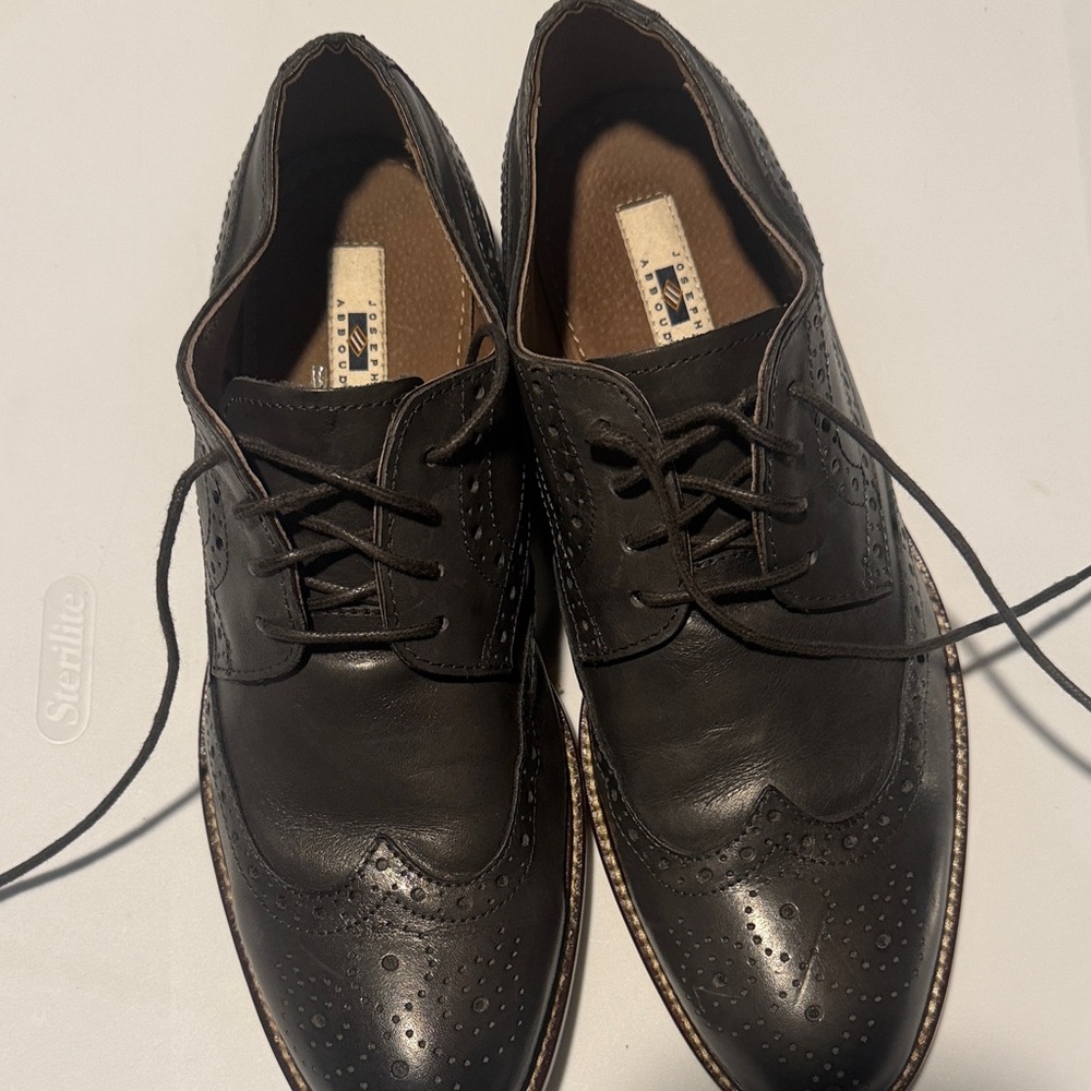 Joseph Abboud Olive GreenPerforated Oxfords